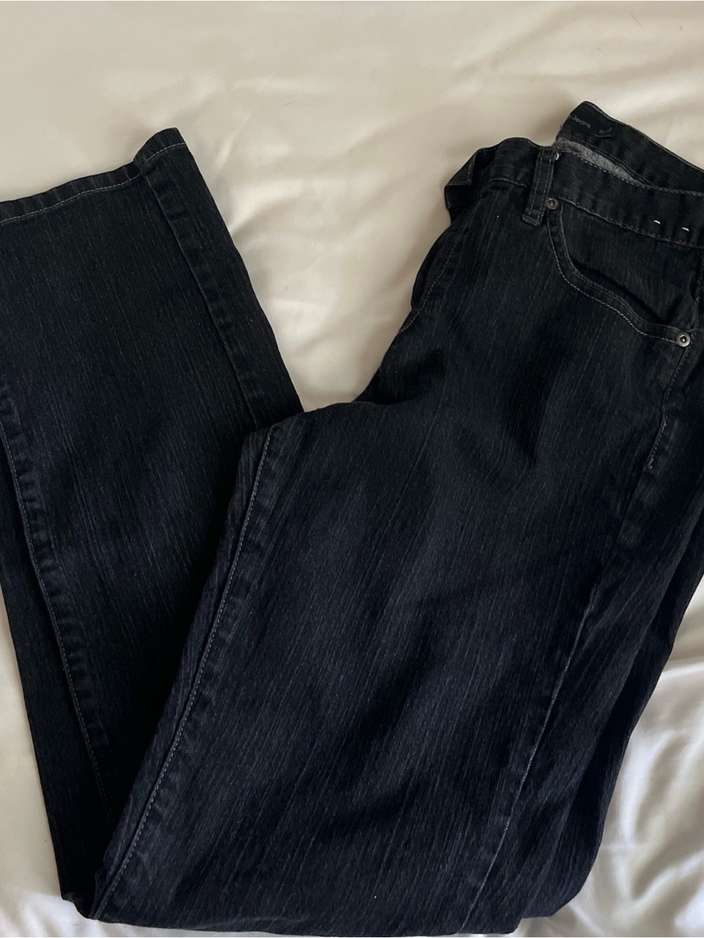 Calvin Klein Jeans Black Straight-Leg Jeans